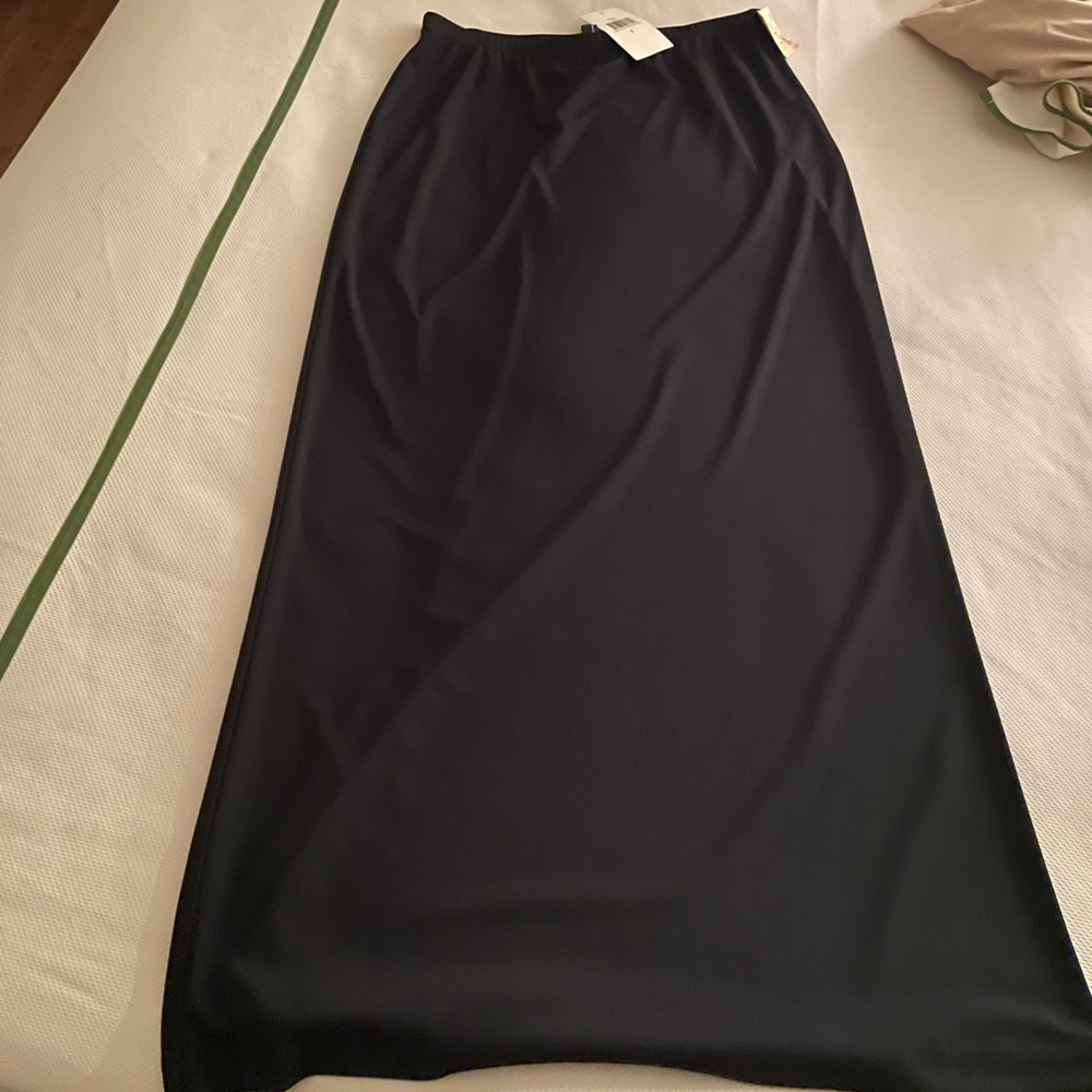 BCBG MazAzria Black Mid Length Skirt
